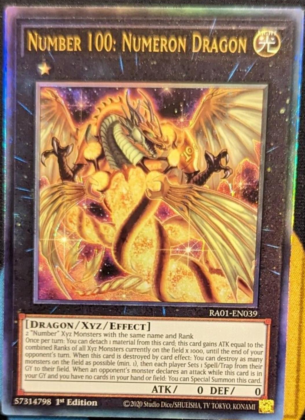 thumbnail image 2 of Yu-Gi-Oh! Number 100: Numeron Dragon - 1st Edition Ultra Rare (Dragons Of Legend) 2 of 5