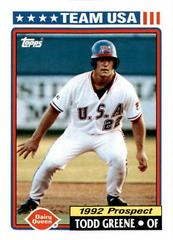 Todd Greene #20 Baseball Cards 1992 Topps Dairy Queen Team USA Prices