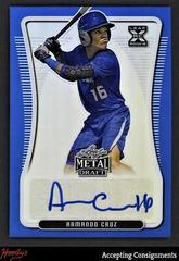 Armando Cruz [Blue Rainbow] #BA-AC2 Baseball Cards 2020 Leaf Metal Draft Autographs Prices