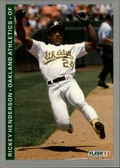 Rickey Henderson #294 Baseball Cards 1993 Fleer Prices