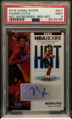 Nassir Little [Red Hot] #NLT Basketball Cards 2019 Panini Hoops Hot Signatures Rookies Prices