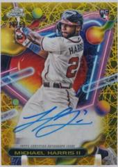Michael Harris II [Gold Interstellar] #CCA-MH Baseball Cards 2023 Topps Cosmic Chrome Autographs Prices