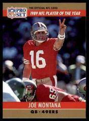 Joe Montana Football Cards 1990 Pro Set FACT Cincinnati Prices