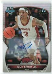 Nick Smith Jr. [Autograph Refractor] #1 Basketball Cards 2022 Bowman Chrome University Prices