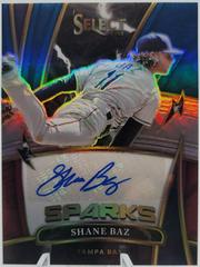 Shane Baz [Tri Color] #SS-SB Baseball Cards 2022 Panini Select Sparks Signatures Prices