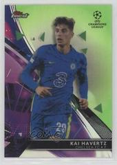 Kai Havertz [Neon Green] Soccer Cards 2021 Topps Finest UEFA Champions League Prices