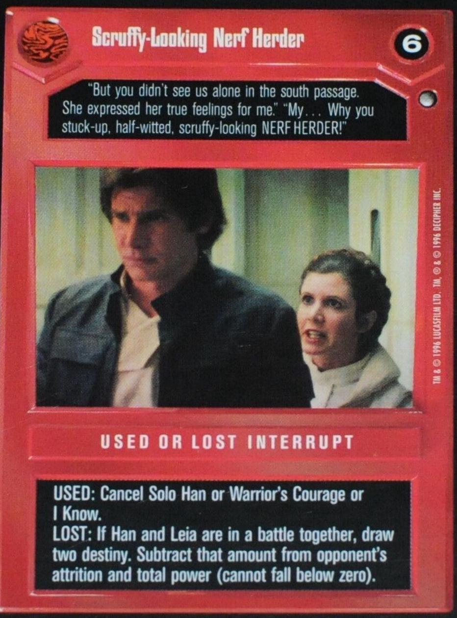 Scruffy Looking Nerf Herder [limited] Prices Star Wars Ccg Hoth