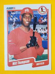 Milton Thompson #262 Baseball Cards 1990 Fleer Prices