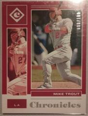Mike Trout [Red] #27 Baseball Cards 2021 Panini Chronicles Prices
