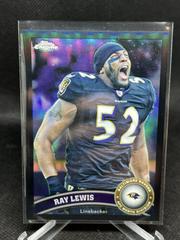 Ray Lewis [Black Refractor] #2 Football Cards 2011 Topps Chrome Prices