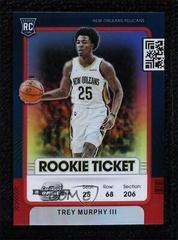 Trey Murphy III [Red] Basketball Cards 2021 Panini Contenders Optic Rookies Prices