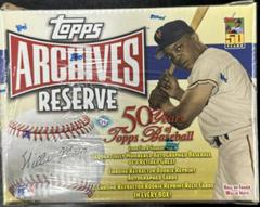 Hobby Box Baseball Cards 2001 Topps Archives Reserve Prices