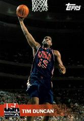 Tim Duncan #33 Basketball Cards 2000 Topps Team USA Basketball Prices