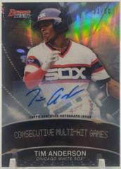 Tim Anderson [Autograph] Baseball Cards 2016 Bowman's Best Stat Lines Prices