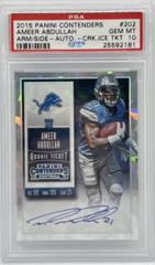 Ameer Abdullah [Arm to Side Autograph Cracked Ice Ticket] #202 Football Cards 2015 Panini Contenders Prices