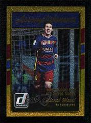 Lionel Messi [Gold] #4 Soccer Cards 2016 Panini Donruss Accomplishments Prices