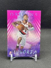 Damian Lillard [Pink] #13 Basketball Cards 2022 Panini Origins Euphoria Prices