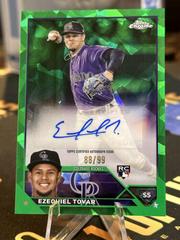 Ezequiel Tovar [Green] Baseball Cards 2023 Topps Chrome Update Sapphire Autographs Prices