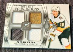 Peyton Krebs [Patch] Hockey Cards 2020 Upper Deck The Cup Foundations Quad Jersey Prices