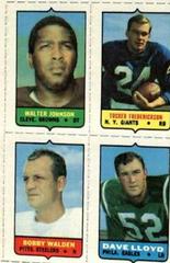 Walter Johnson, Tucker Frederickson, Bobby Walden, Dave Lloyd Football Cards 1969 Topps Four in One Prices