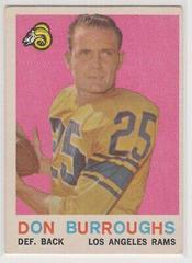 Don Burroughs #59 Football Cards 1959 Topps Prices