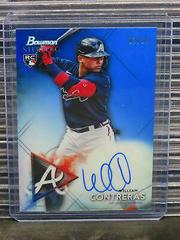 William Contreras [Blue Refractor] #BSRA-WC Baseball Cards 2021 Bowman Sterling Rookie Autographs Prices