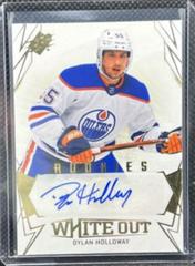 Dylan Holloway [Gold] #WOR-DH Hockey Cards 2022 SPx White Out Rookie Autographs Prices