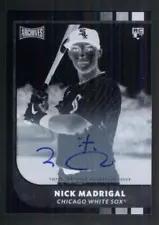 Nick Madrigal [Negative Inverse] [Autograph] #16 Baseball Cards 2021 Topps Archives Snapshots Prices