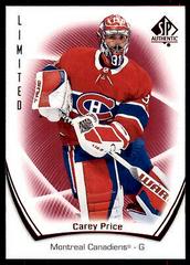 Carey Price [Limited Red] #4 Hockey Cards 2021 SP Authentic Prices