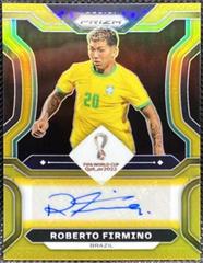 Roberto Firmino [Gold] #S-RF Soccer Cards 2022 Panini Prizm World Cup Signatures Prices