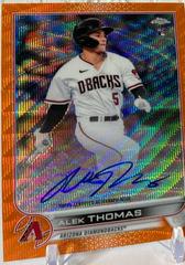 Alek Thomas [Orange] #RA-AT Baseball Cards 2022 Topps Chrome Rookie Autographs Prices