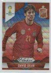 David Silva [Blue & Red Wave Prizm] Soccer Cards 2014 Panini Prizm World Cup Prices