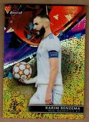 Karim Benzema [Gold Speckle] Soccer Cards 2021 Topps Finest UEFA Champions League Prices