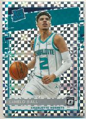 LaMelo Ball [Checkerboard] #153 Basketball Cards 2020 Panini Donruss Optic Prices