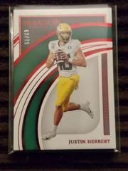 Justin Herbert [Ruby] #4 Football Cards 2022 Panini Immaculate Collegiate Prices