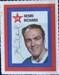 Henri Richard Hockey Cards 1970 Colgate Stamps Prices