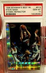 Steve Nash [Atomic Refractor] Basketball Cards 1996 Bowman's Best Rookie Prices