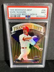 Mark McGwire [Mach III] Baseball Cards 1999 Bowman's Best Franchise Prices