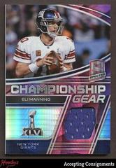 Eli Manning [Pink] Football Cards 2022 Panini Spectra Championship Gear Prices