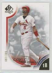 Albert Pujols [Gold] #5 Baseball Cards 2009 SP Authentic Prices