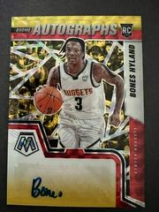 Bones Hyland [Choice Red Yellow] #RAM-BHY Basketball Cards 2021 Panini Mosaic Rookie Autographs Prices