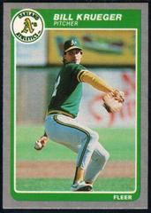 Bill Krueger #428 Baseball Cards 1985 Fleer Prices
