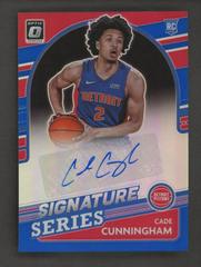 Cade Cunningham [Blue] Basketball Cards 2021 Panini Donruss Optic Signature Series Prices