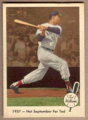 1957 Hot September [For Ted] #59 Baseball Cards 1959 Fleer Ted Williams Prices
