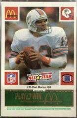 Dan Marino [Green] Football Cards 1986 McDonald's Dolphins Prices
