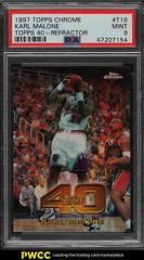 Karl Malone [Refractor] Basketball Cards 1997 Topps Chrome Topps 40 Prices