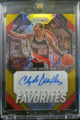 Clyde Drexler [Gold Prizm] #5 Basketball Cards 2023 Panini Prizm Franchise Favorites Signature Prices
