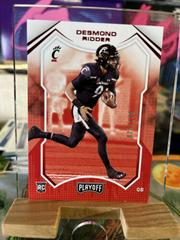 Desmond Ridder [Red] Football Cards 2022 Panini Chronicles Draft Picks Playoff Prices