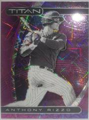 Anthony Rizzo [Purple Velocity] #1 Baseball Cards 2021 Panini Chronicles Titan Prices