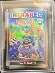 Zay Flowers #10 Football Cards 2023 Panini Spectra Infrared Prices